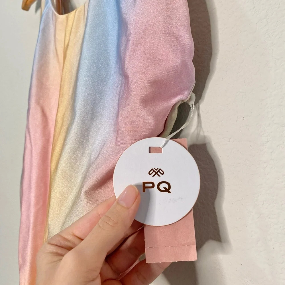 NWT PQ Swim Golden Hour Scoop One Piece Multicolor Swimsuit - Picture 11 of 11